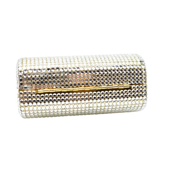Rachel & Co Vintage Clutch Rhinestone Crystal Gold Tone Glittering Sparkle Bag - Picture 11 of 11